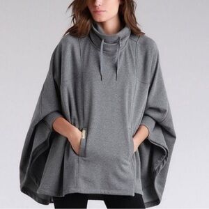 UGG Heather Gray Funnel Neck Poncho